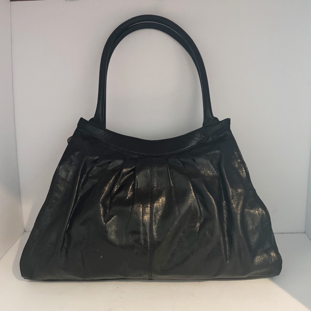 Vintage Hobo black leather large shoulder bag GUC
